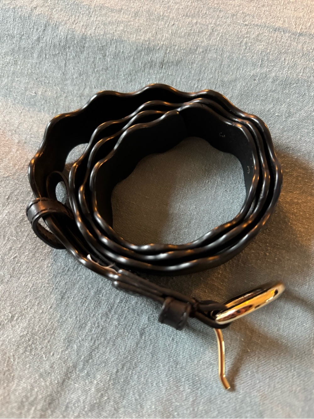 Loeffler Randall Ric Rac Belt Black - XS/S